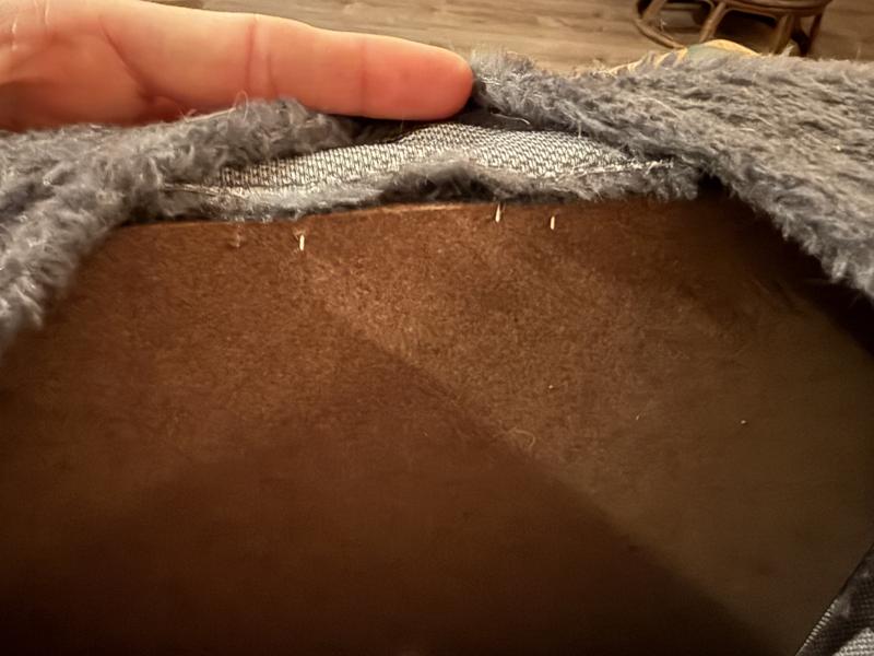 Staple edges sticking out