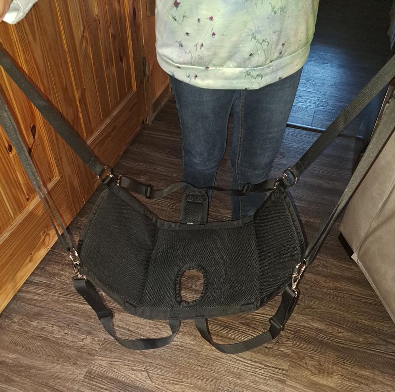 The positioning of the straps