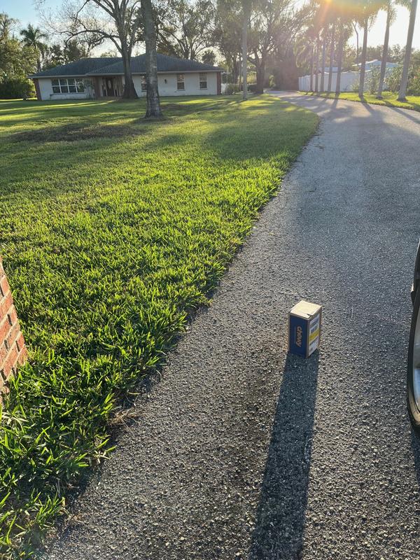 Our package was left at the end of our driveway, not our front door.
