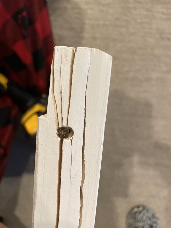 The box was damaged but we built it anyway. A couple of pieces were cracked but serviceable.