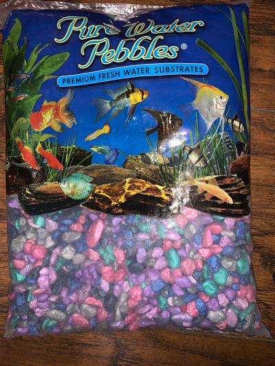 Gravier d'aquarium Pure Water Pebbles - Blanc neige - 5 lb (grain