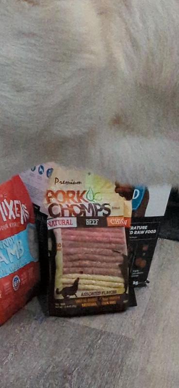 Package and size of pork chomp