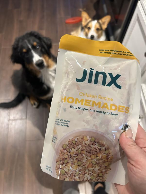 JINX Chicken Homestyle Wet Dog Food, 9oz pouch, case of 12