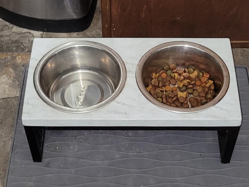 Garno Dog Food Bowls，24OZ Dog Bowl for Medium-Sized Dogs