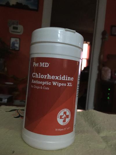 Petmd chlorhexidine outlet wipes