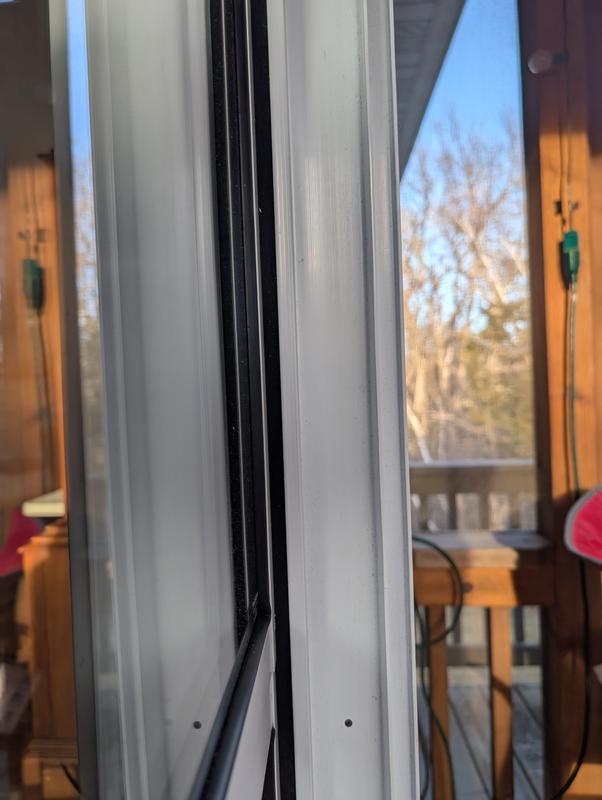 Extra insulation to help stop drafts and hold the panel in place so it doesn't wobble.