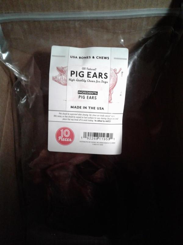 Good size package and ears are large!