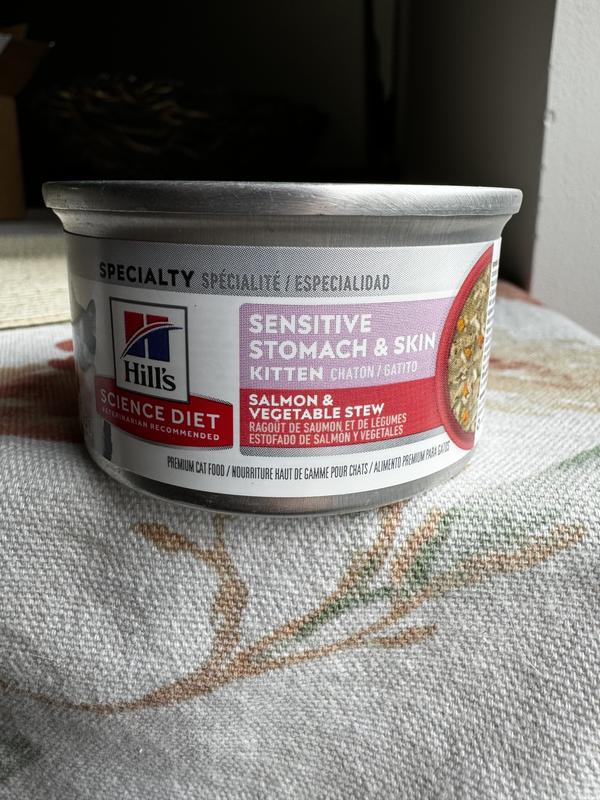 HILL'S SCIENCE DIET Kitten Sensitive Stomach & Skin Salmon & Vegetable