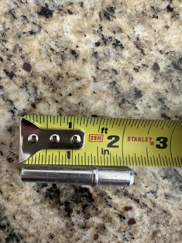 Metal pin to attach extension panel.