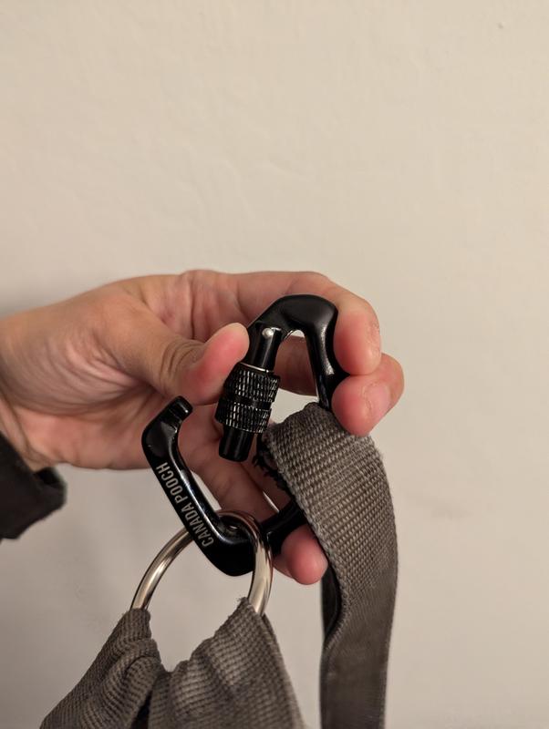 Twist the lock and then push in