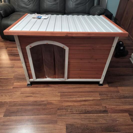 Frisco Craftsman Wooden Outdoor Dog House - Large