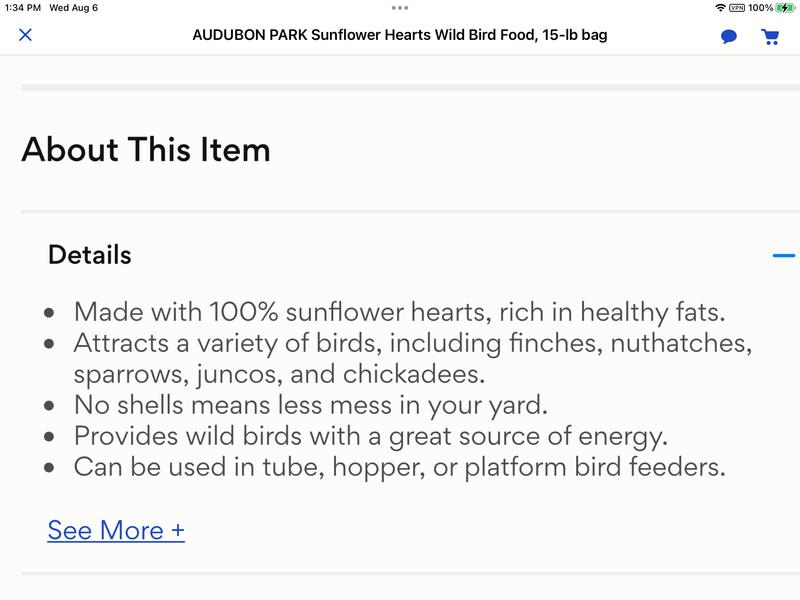 Says whole seeds ——- Hearts!