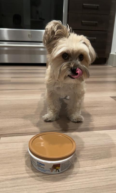 Lickin’ his lips, ready for his meal!