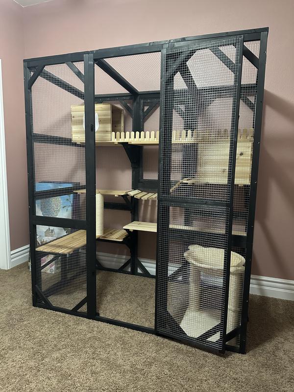 Tall, sturdy cat condo - fits in an average-sized room perfectly!