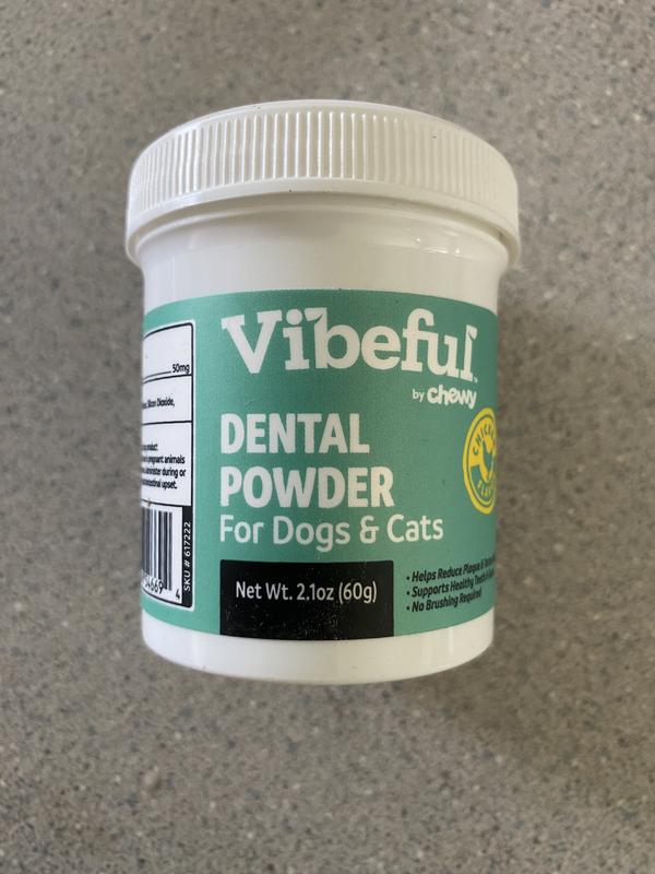 Reggie Bright Bite Vet-Approved Kelp Flavored Dental Powder Supplement for Dogs, 60 servings