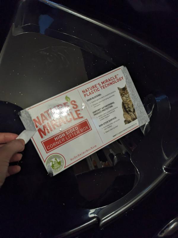 NATURE'S MIRACLE Just for Cats Advanced High Sided Corner Cat Litter