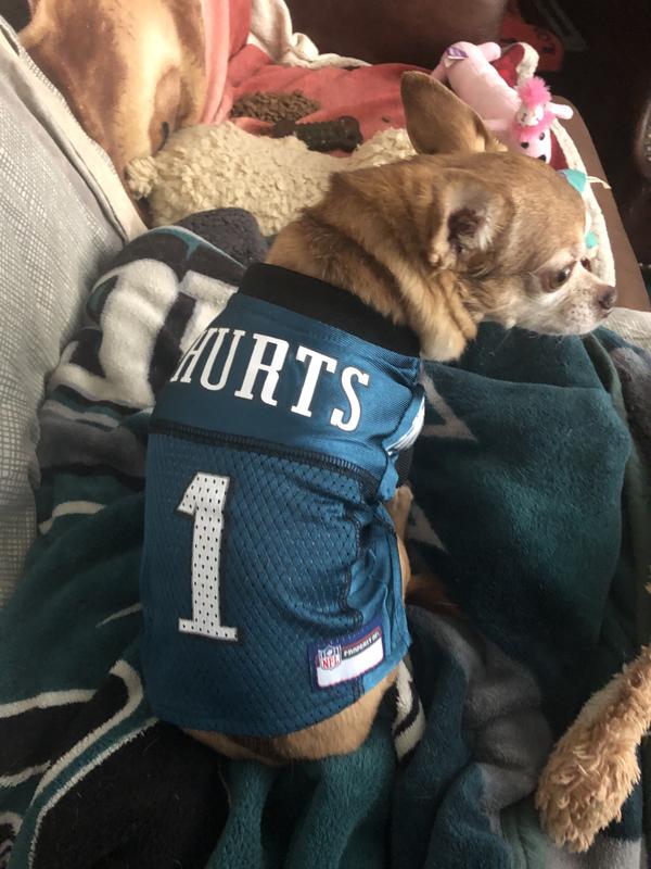 👑👑Princess Bella in her Jalen Hurts Jersey #1 SuperBowl Champion 🦅💚🦅