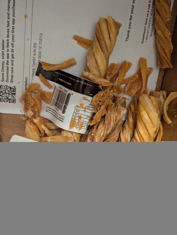 Out of Stock - JACK & PUP Tripe Twist 6-in Dog Chew - Chewy.com