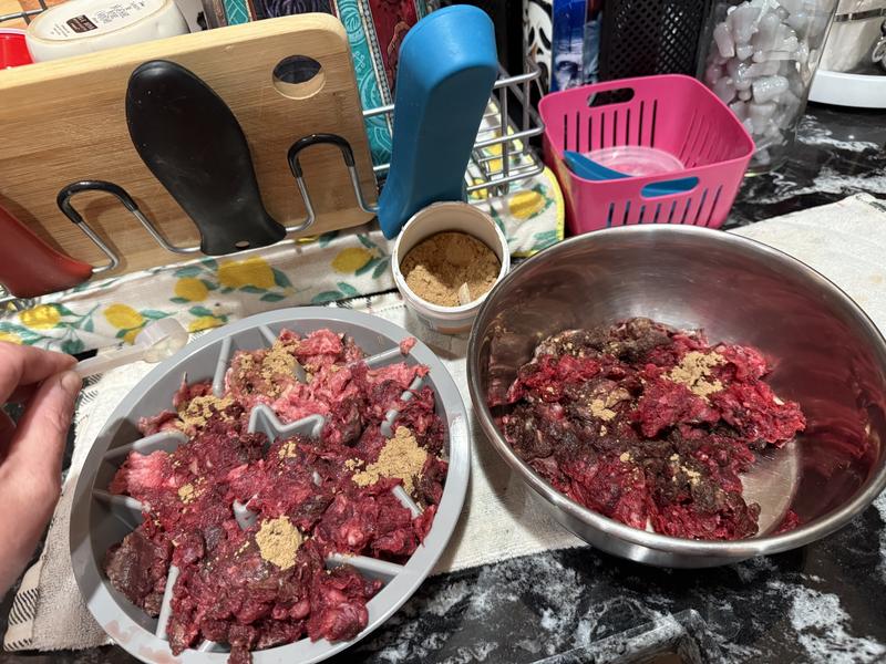 Here it’s just sprinkled on top