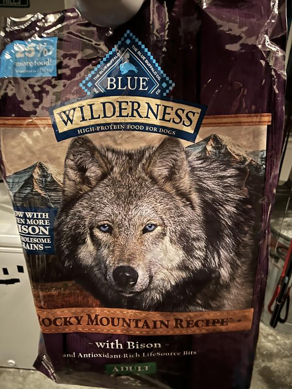Blue Buffalo Wilderness Rocky Mountain Recipe Adult High-Protein Wholesome Grains & Bison Dry Dog Food