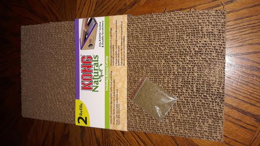 Kong naturals incline scratcher cat toy refills best sale