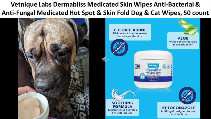 Anti yeast outlet wipes for dogs