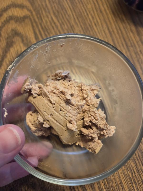 This is the texture of the food. It's like a soft food.