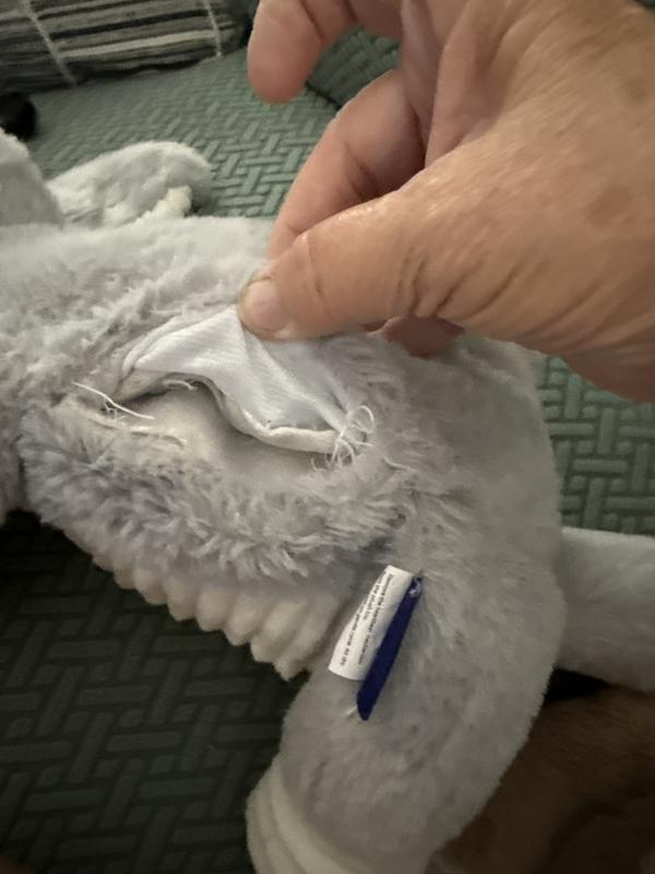 Bunny washes well but doesn’t hold a chance with my pup