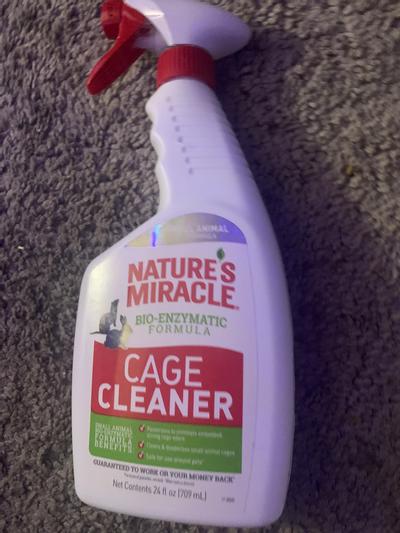 NATURE S MIRACLE Small Animal Cage Cleaner Spray 24 oz bottle Chewy