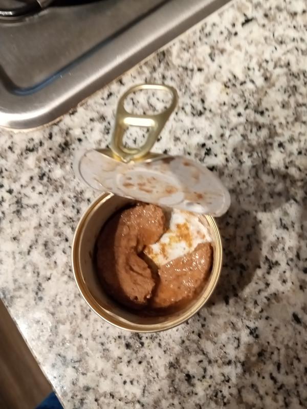 Almost empty sealed can