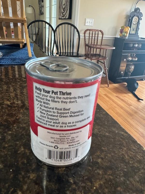 Ingredients and easy-open tab!