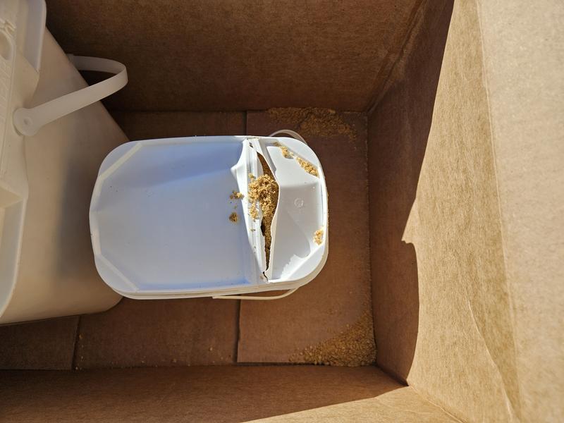 Container damaged during shipping