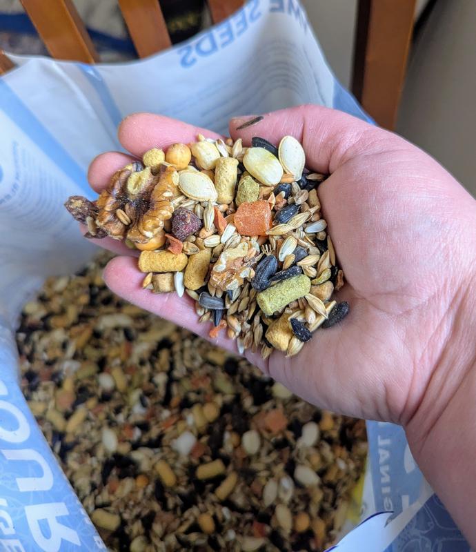 A handful of the mix