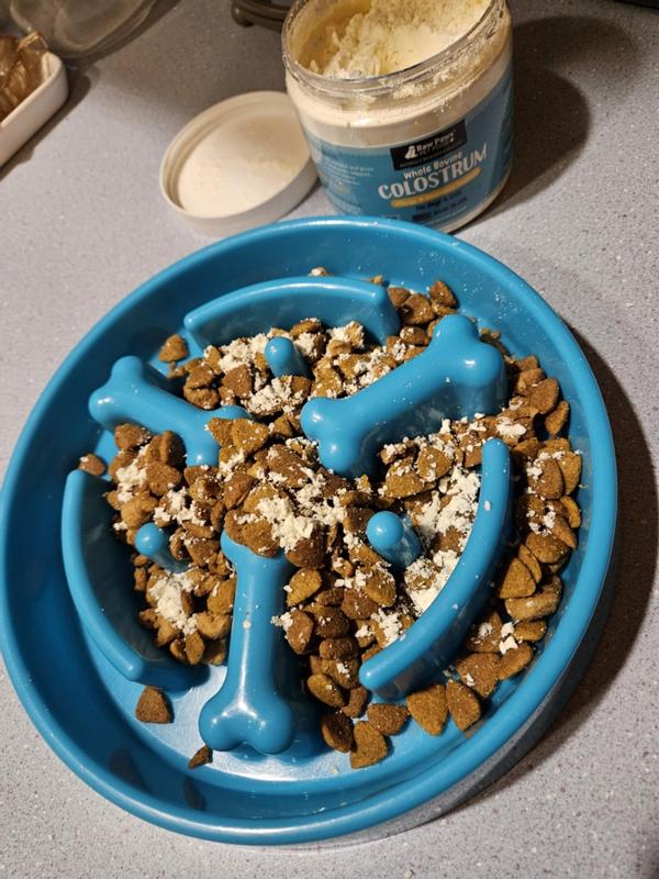 powder dusted on top of kibble