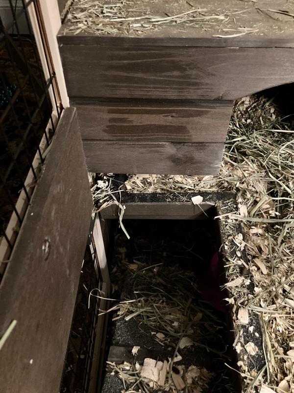 The drop from the top platform to the bottom.