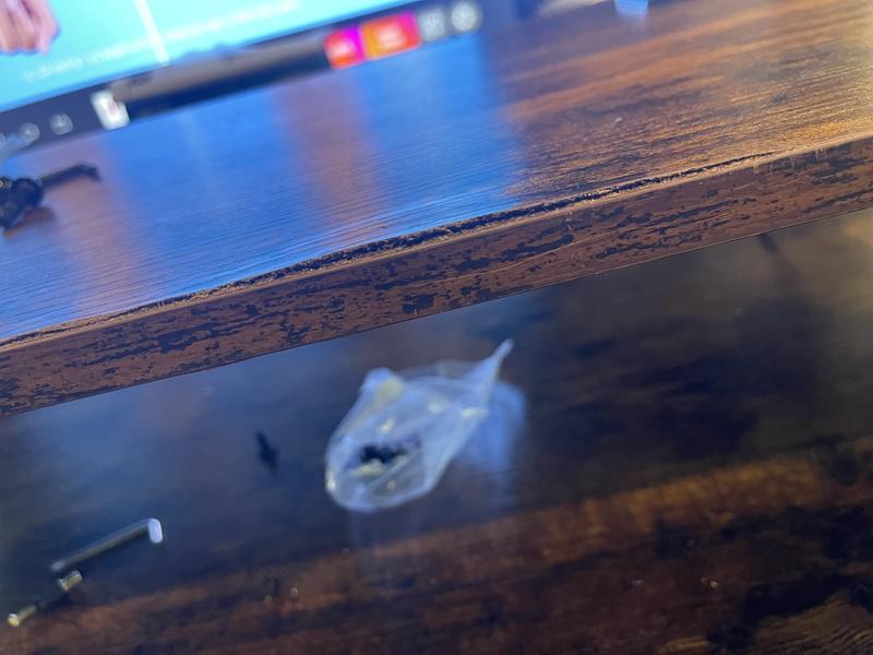 Separation of overlay and particle board