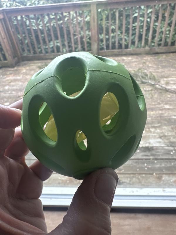 JW PET Crackle Heads Ball Dog Toy, Color Varies, Large