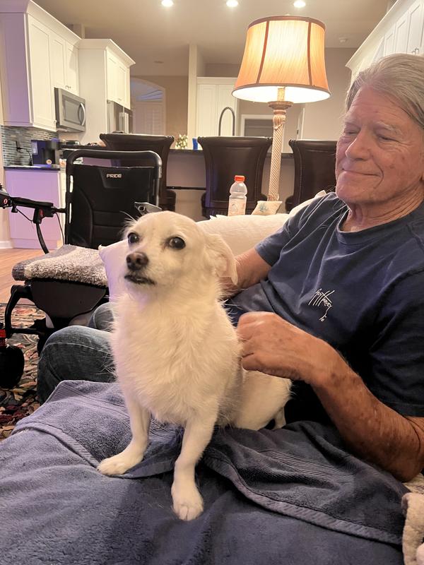 Our baby is so loyal especially to my wheelchair bound husband. We want to keep our baby healthy!