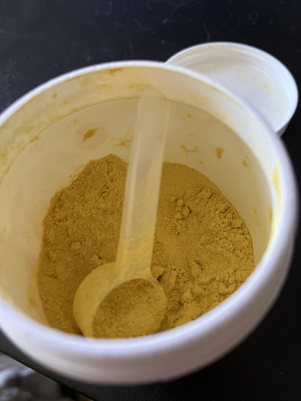 After 4 uses the jar is more than half empty. But the fine powder mixes easily with water. Or canned dog food!