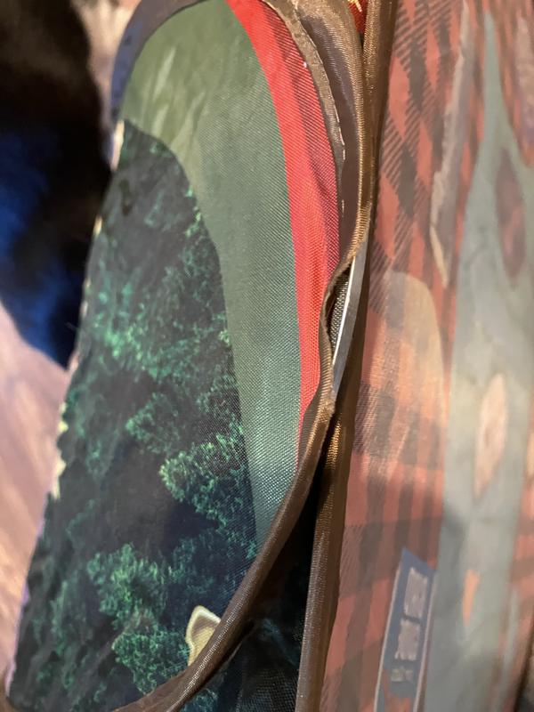 Material worn off the side rail