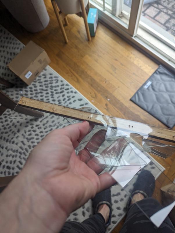 Torn off within a day and exposed several staples