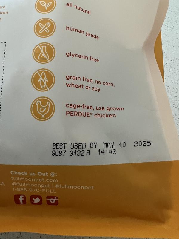 FULL MOON Chicken Jerky HumanGrade Dog Treats, 12oz bag