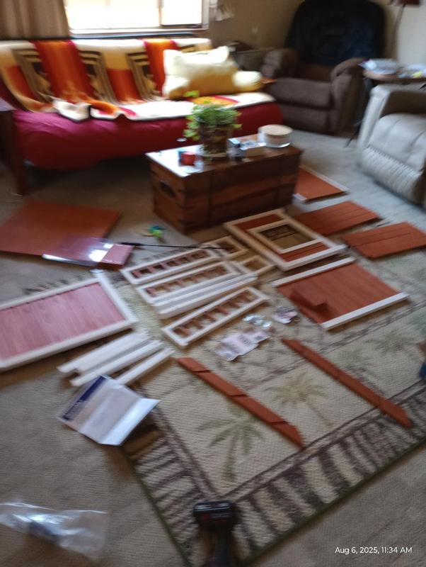 Parts laid out