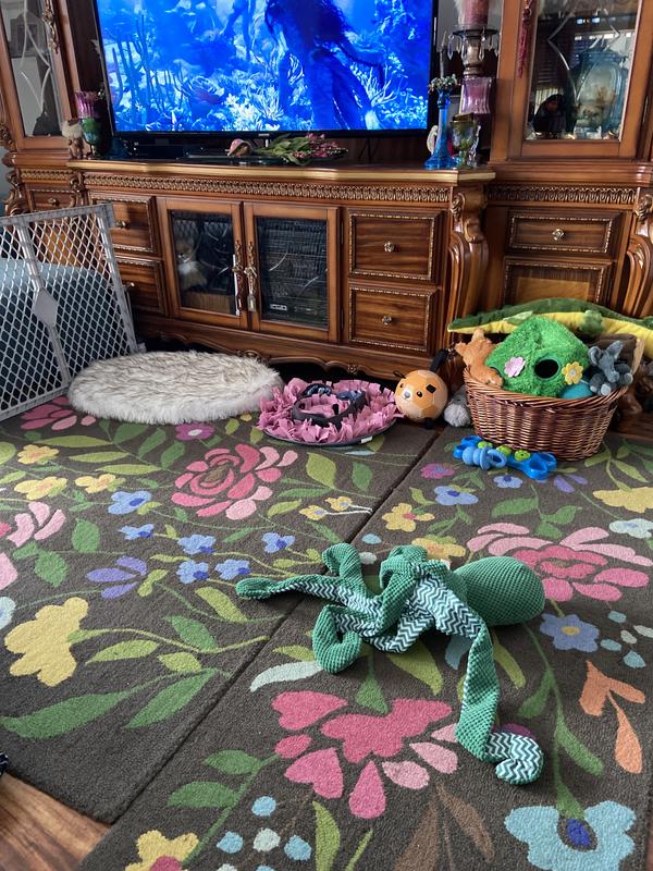 Adorable, pink pig snuffle mat is a hit!