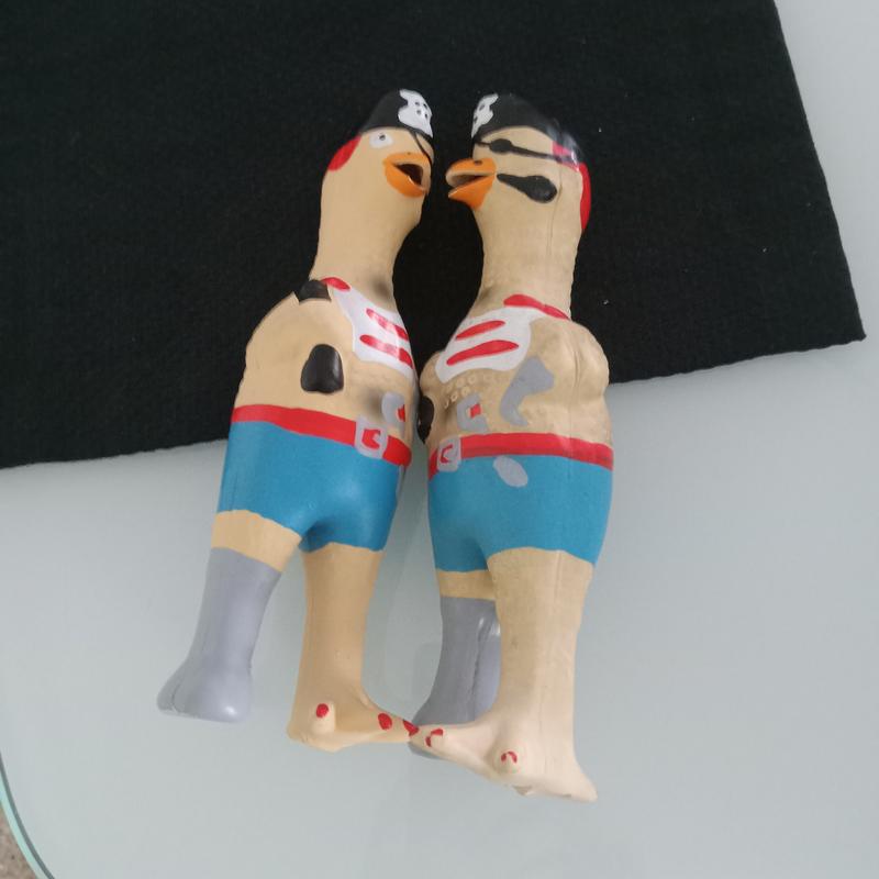 RUFFIN' IT Captain Jack Rubber Chicken Dog Toy - Chewy.com