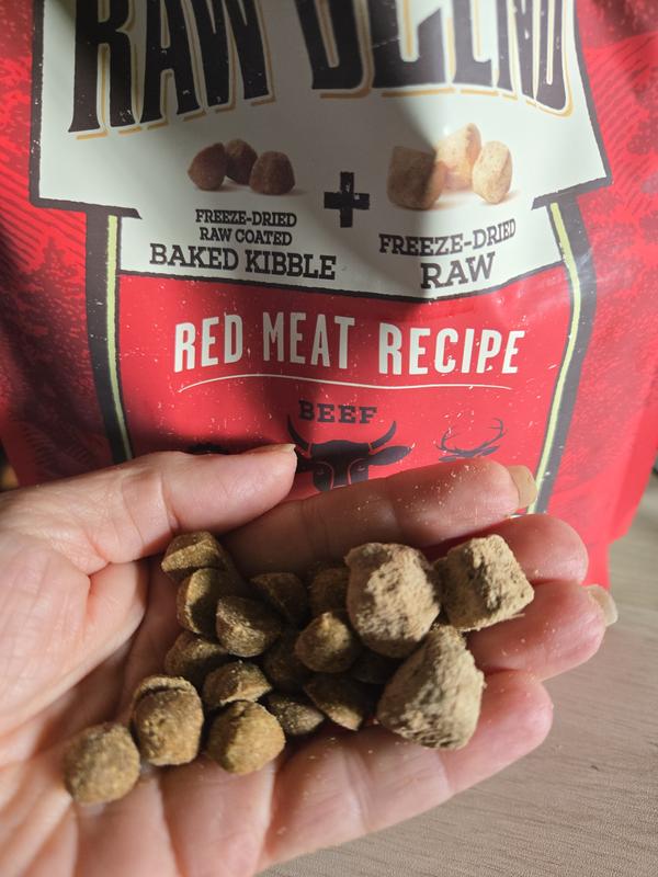 Good amounts of the dehydrated raw meats.