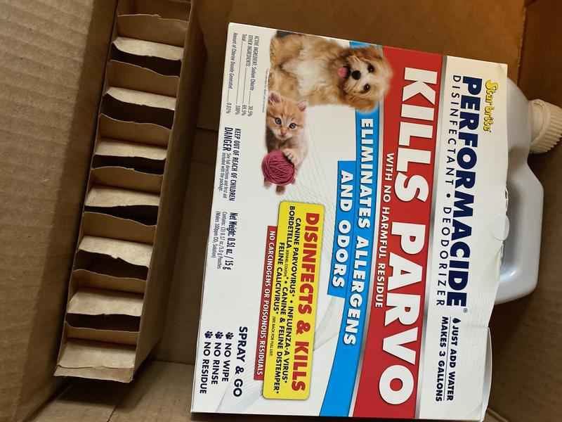 PERFORMACIDE Kills Parvo Disinfectant & Deodorizer Kit, 1gal jug