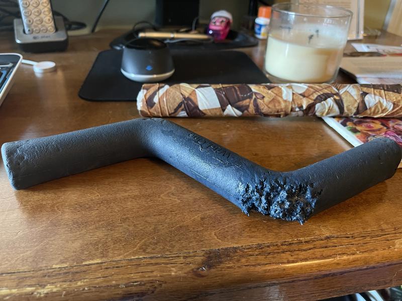 Destroyed and crumbled immediately after 5 mins chunks of blue everywhere