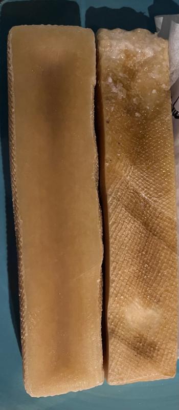 1.5 hours of chewing.  This is from a dog that can rip apart everything.