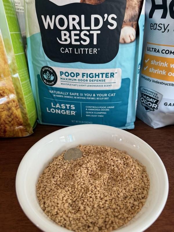 1 Cup of dry, clean litter in a bowl